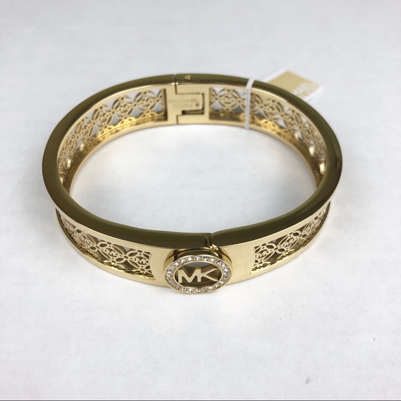 Michael Kors Gold Heritage Monogram Bangle - Picture 7 of 7